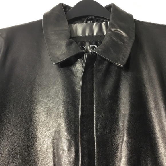 NWOT, Men’s Colleizone SA Leather Jacket - Picture 2 of 8